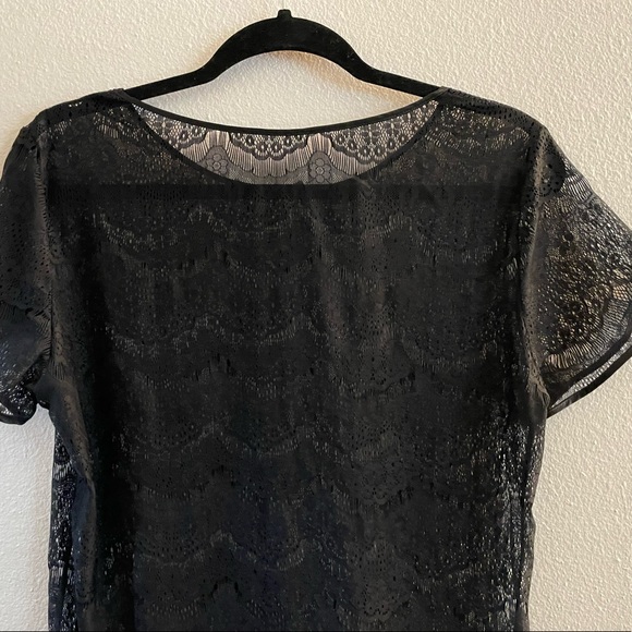 American Apparel El Salvador Black Lace Top - Picture 7 of 8